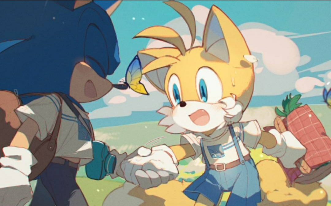 索尼克和塔尔斯(搬运的图,然后我并不是青黄的)